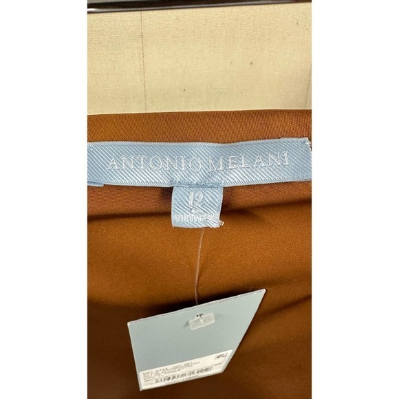 Antonio Melani NWT Copper Bias Cut Slip Skirt Size 12 - Picture 3 of 3